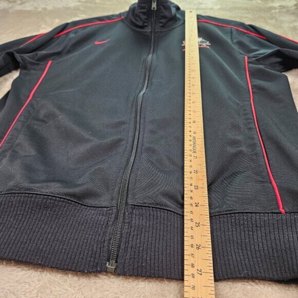 Nike Team Canada Hockey Jacket Full Zip Black Long Sleeve Pockets Men's Size M - Picture 4 of 13